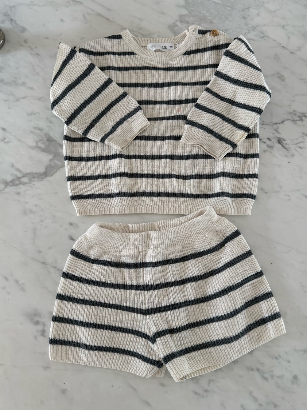 Zara Knit Striped Set